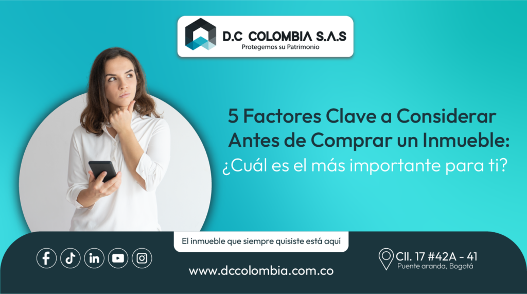 5 Factores Clave a Considerar Antes de Comprar un Inmueble